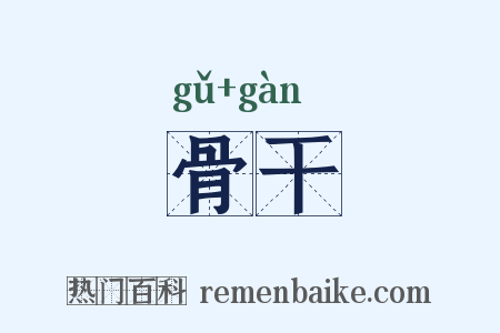 骨干是什么意思的图片